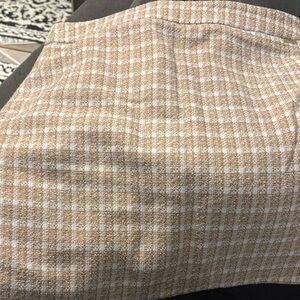 Nine West Tan and White Mini Skirt